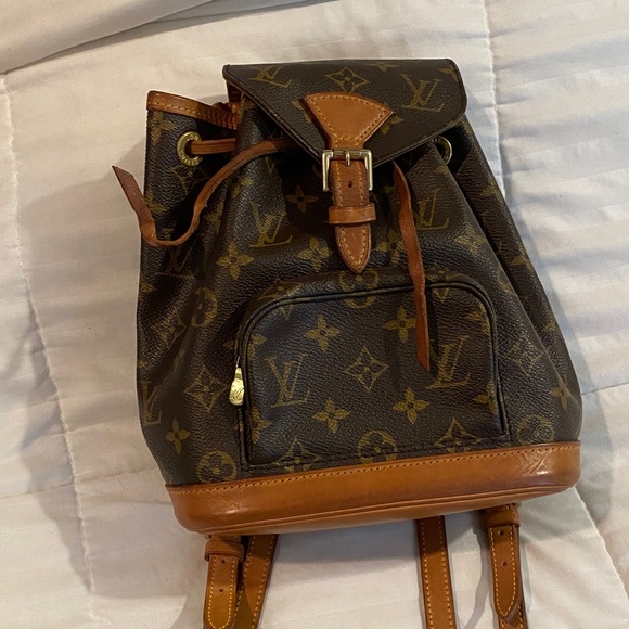 Louis Vuitton Handbags - Louis Vuitton Monogram Backpack with Brown and Tan Accents